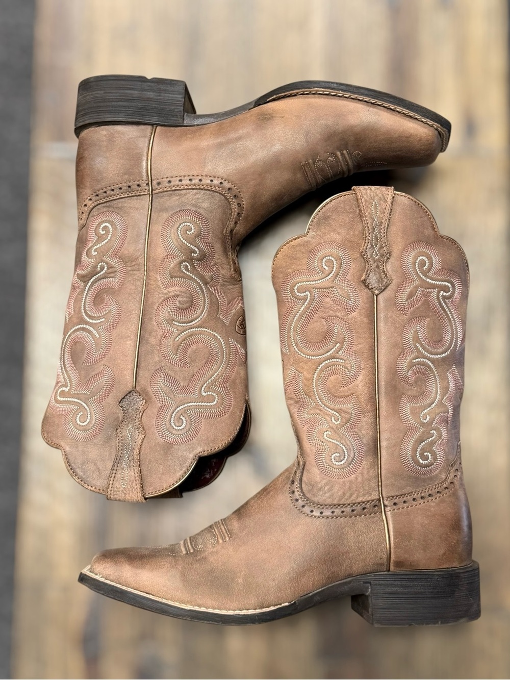 Ariat Women's Quickdraw Western Boots  - Broad Square Toe Size 11 - Picture 4 of 9